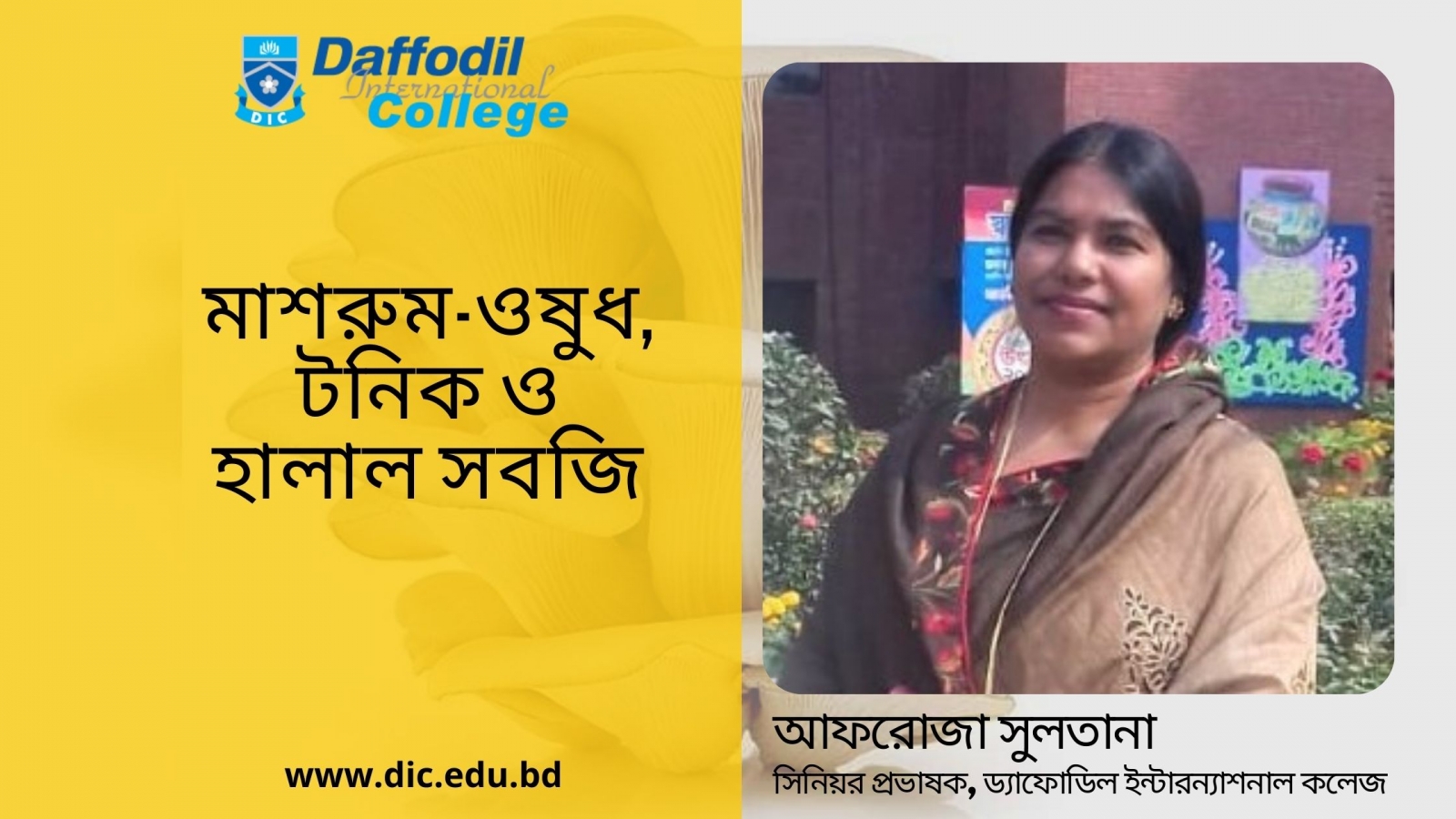 Daffodil International College Blog(Afroza Sultana)